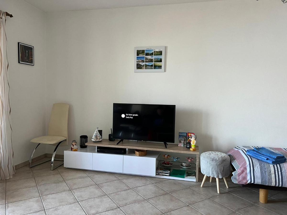 1 Zimmer Apartment Mit Seesicht Und Pool Gambarogno Esterno foto
